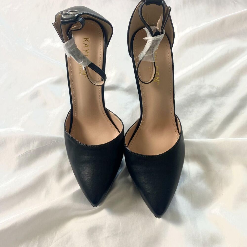 NWT Kaylee Chunky Vampy Gothic Platform Round Lolita Mary Jane Heels US 8 Black - Picture 2 of 5